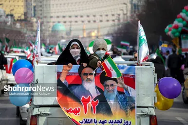 راهپیمایی خودرویی ۲۲ بهمن در مشهد - ۲