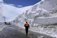 ویدئو| بارش شدید برف در خلخال
