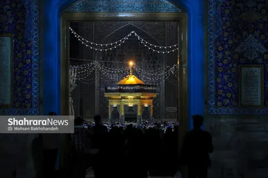 مراسم احیای شب ۱۹ ماه رمضان در حرم مطهر رضوی
