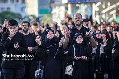 تصاویری از آئین خیمه سوزان عصر عاشورا در مشهد