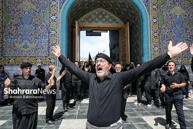 گزارش تصویری | عزاداری زائران رضوی در سوگ رحلت پیامبر اکرم (ص) و شهادت امام حسن مجتبی (ع) در حرم رضوی