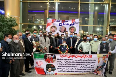 استقبال از سه عضو کاروان پارالمپیک کشور در مشهد