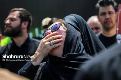تصاویری از استقبال و تشییع پیکر رئیس جمهور رئیسی و شهدای خدمت در مشهد