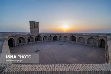 کاروانسرای روستای قاسم آباد در شهرستان بجستان خراسان رضوی