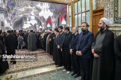 مراسم بزرگداشت شهدای خدمت در حرم مطهر رضوی