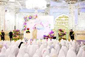 ۱۰ هزار دانش&zwnj;آموز خراسانی، آغاز بندگی خود را در حرم امام&zwnj;رضا(ع) جشن گرفتند + فیلم