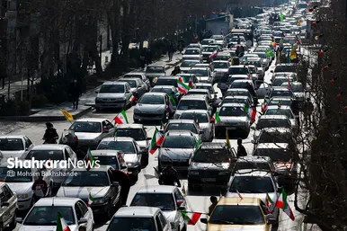 راهپیمایی خودرویی ۲۲ بهمن در مشهد - ۲