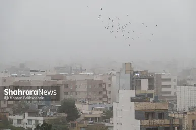 هجوم ریزگرد‌ها به آسمان مشهد (۴ شهریور ۱۴۰۲)