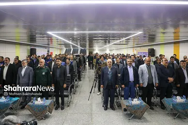 مراسم بهره‌برداری از دسترسی اصلی ایستگاه الندشت
