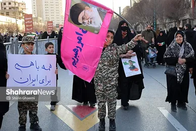 گزارش تصویری | مراسم تشییع پیکر شهدای مدافع امنیت در مشهد (۲۲ دی ۱۴۰۴) - ۴