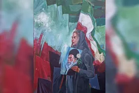 نقاشی جدید &laquo;علی بحرینی&raquo; برای وداع با رهبر شهید