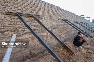 گزارش تصویری | ۴ کشته در حادثه ریزش دیوار بر سر کارگران