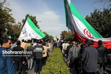 راهپیمایی مردم مشهد در محکومیت جنایت تروریستی در حرم مطهر شاهچراغ (ع)