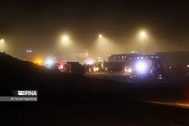 عکس‌هایی از جستجو در نزدیکی منطقه حادثه بالگرد حامل رئیس جمهور