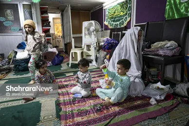گزارش تصویری | اعتکاف مادر و فرزندی در مشهد