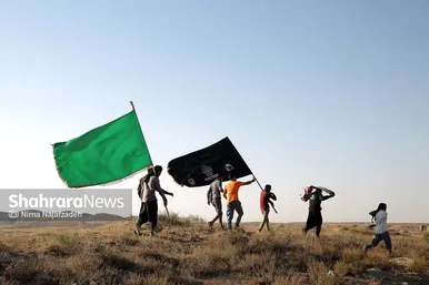 زائران پیاده حرم امام رضا (ع)