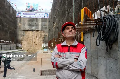 مراسم پایان حفاری مسیر شرقی خط ۳ قطار شهری مشهد