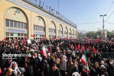 گزارش تصویری | عکس‌هایی از روز دوم وداع در مصلی بزرگ تهران (۱۴ تیرماه ۱۴۰۵)