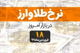 قیمت طلا، قیمت سکه، قیمت دلار و ارز امروز ۱۸ فروردین ۹۹