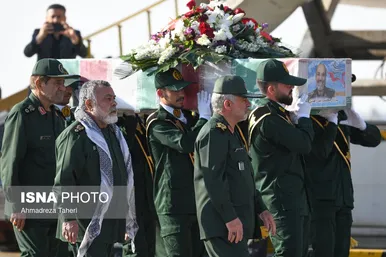 مراسم استقبال از پیکر شهید زاهدی