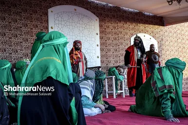 حرکت کاروان نمادین اسرای کربلا در مشهد
