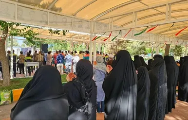 تصاویری از اقامه نماز عید سعید قربان در گلزار مطهر شهدای آرامستان بهشت رضا (ع)
