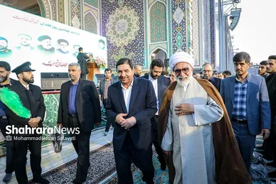 برگزاری مراسم چهلم شهدای خدمت در حرم امام‌رضا(ع) (۱۲ تیر ۱۴۰۳)