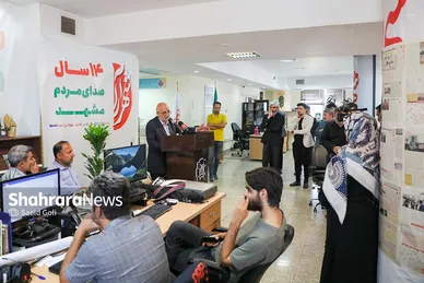 بازدید اعضای شورای اسلامی شهر مشهد از روزنامه شهرآرا