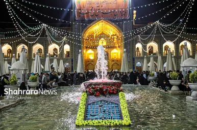 گزارش تصویری | حال و هوای حرم مطهر رضوی در شب میلاد پیامبر اکرم