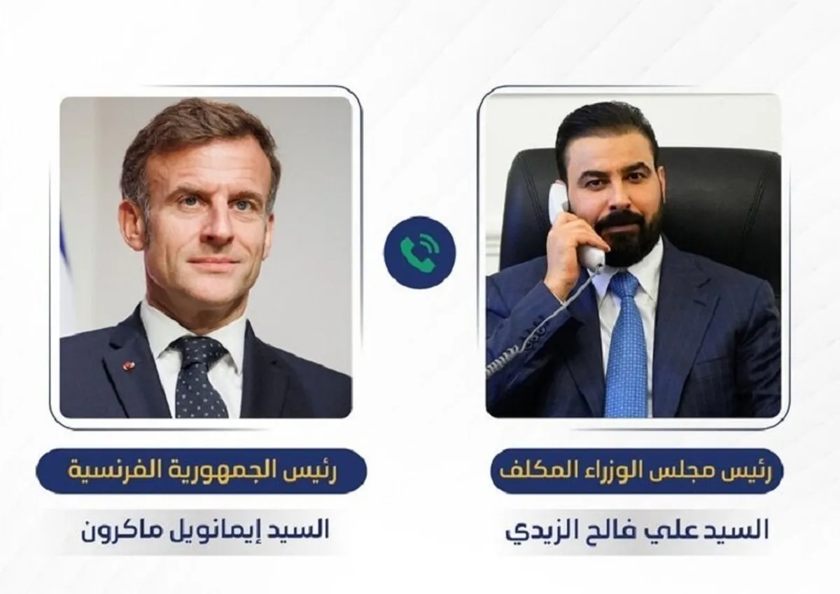 مکرون بر حمایت فرانسه از عراق تاکید کرد