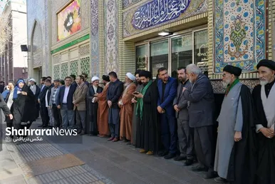 مراسم تشییع پیکر حجت‌الاسلام هادی از چهره‌های جهادی افغانستانی در مشهد