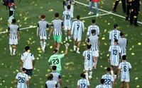 رفتار جنجالی بازیکنان آرژانتین در فینال + عکس