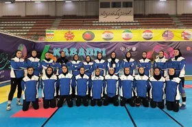 نایب&zwnj;قهرمانی تیم ملی ایران در ششمین دوره مسابقات کبدی بانوان آسیا