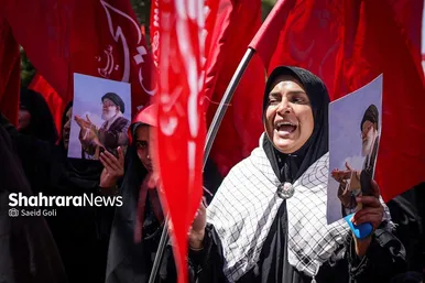 گزارش تصویری | حال و هوای خیابان امام رضا (ع) مشهد، ساعاتی قبل از تشییع پیکر رهبر شهید انقلاب