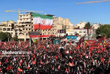گزارش تصویری | چند قطره دریای سیل خروشان مردم در مراسم تشییع پیکر رهبر شهید