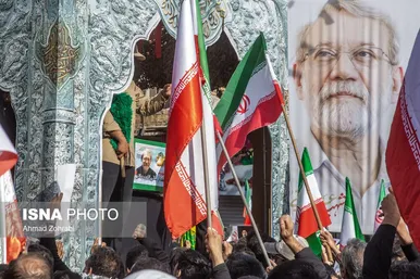 گزارش تصویری | تشییع پیکر شهید «علی لاریجانی» و «مرتضی لاریجانی» - قم