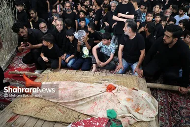مراسم عزاداری روز دوازدهم محرم در حسینیه کرمانی‌های مشهد