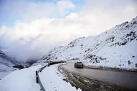 ویدئو| جاده برفی چالوس- مازندران