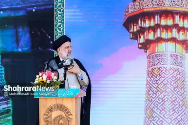 سخنرانی رئیس جمهور منتخب در حرم مطهر رضوی