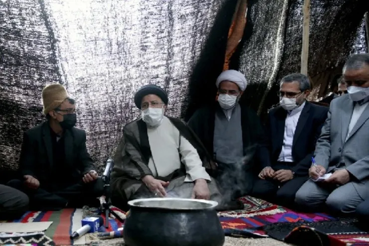 حضور رئیس جمهور در سیاه چادر عشایر مهدی‌شهر استان سمنان + فیلم