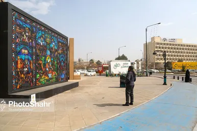یادمان‌های نوروزی در خیابان‌های شهر