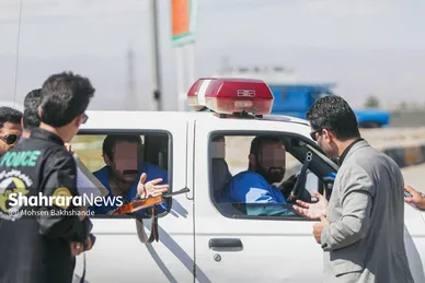گزارش تصویری | بازسازی صحنه قتل در جاده شهرک صنعتی فردوسی مشهد