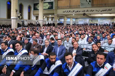 دیدار کارگران با رهبر معظم انقلاب