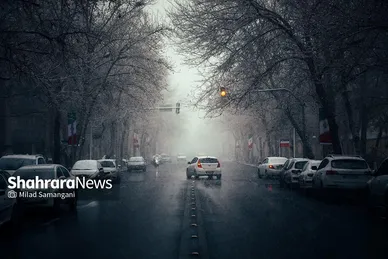 بارش برف در مشهد