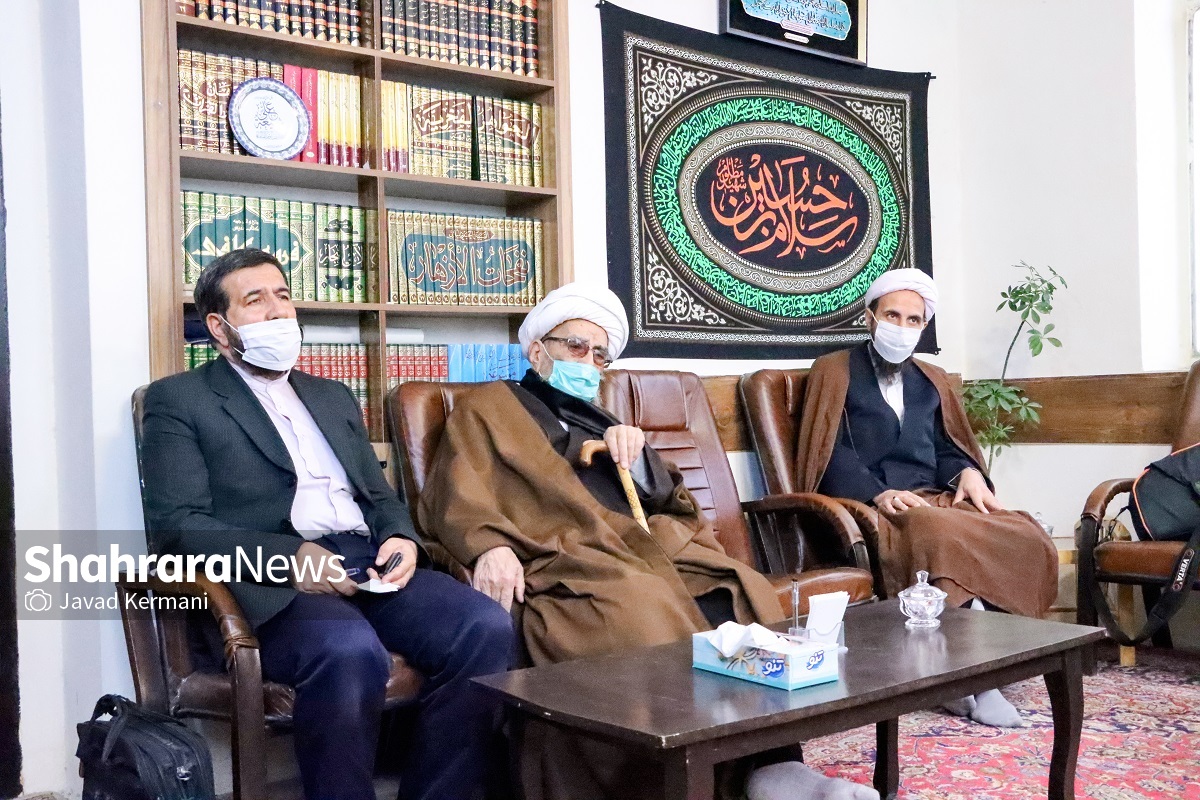 آیت‌الله اشرفی‌ شاهرودی در دیدار مدیران مؤسسه شهرآرا: فلسفه وجودی مشهد بارگاه امام رضا (ع) است