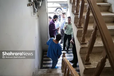 گزارش تصویری | بازسازی صحنه قتل پدر توسط پسر در خیابان سیدرضی مشهد