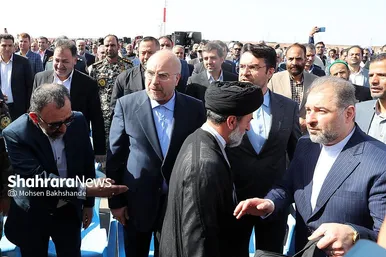 افتتاح فرودگاه گناباد با حضور رئیس مجلس و وزیر راه