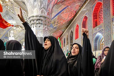 گزارش تصویری | مراسم چهلمین روز شهادت رهبر شهید انقلاب اسلامی در حرم مطهر رضوی