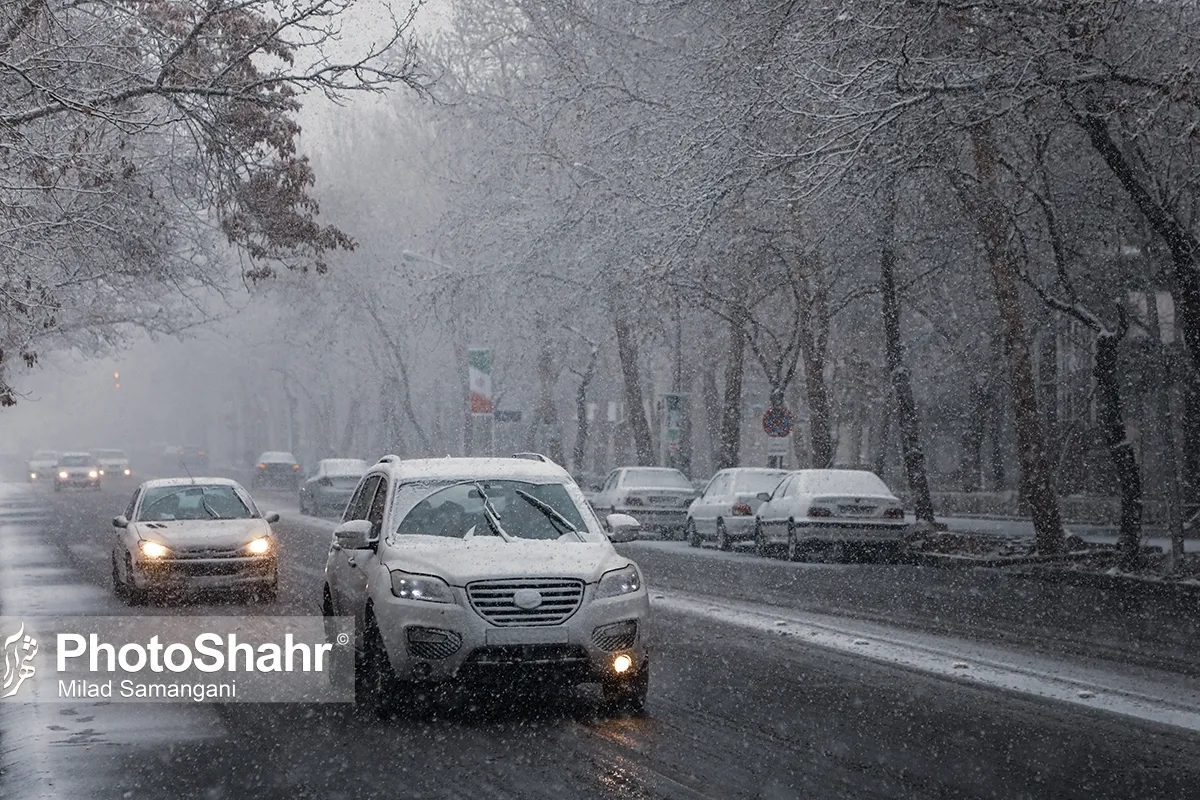 پیش‌بینی بارش برف و باران در اکثر نقاط خراسان رضوی (۱۰ اسفند ۱۴۰۲)