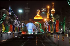 آذین بندی و گل آرایی مشهد همزمان با دهه ولایت